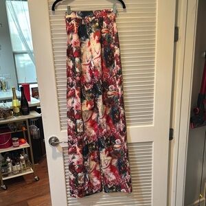 Floral Wide-Leg Pants